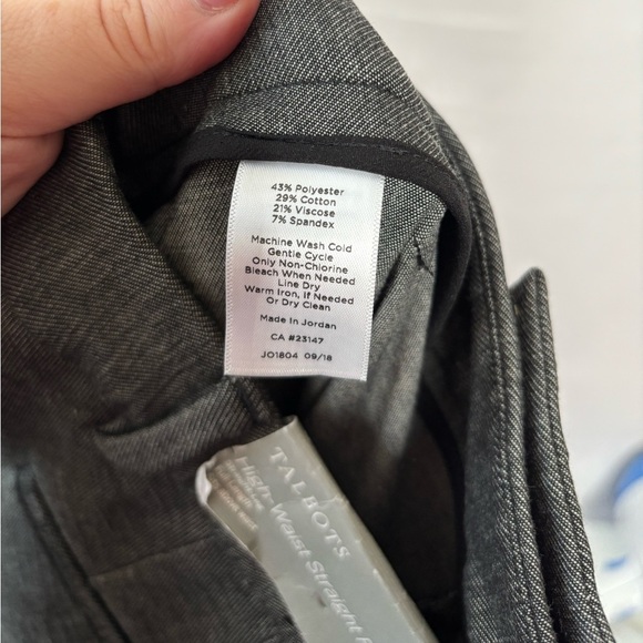 Talbots HIGH-WAIST STRAIGHT-LEG PANT NWT women’s size 8 - Picture 8 of 8